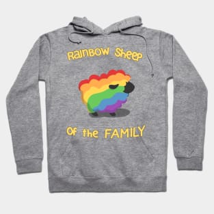 Rainbow sheep of the family Hoodie